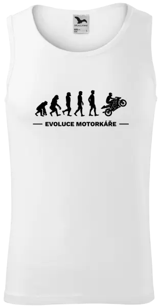 Pánské tílko Evoluce - motorkář