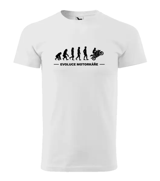 Pánské tričko Evoluce - motorkář