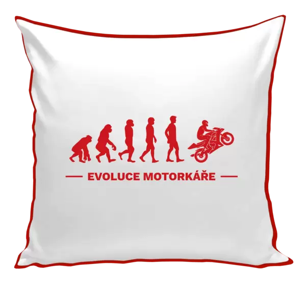 Polštář Evoluce - motorkář