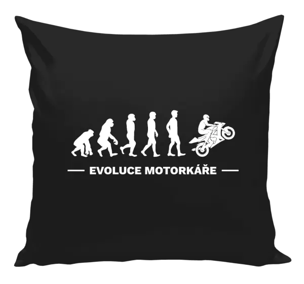 Polštář Evoluce - motorkář