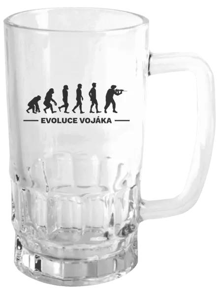 Půllitr Evoluce - voják