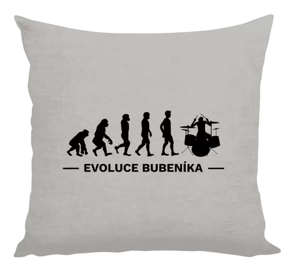 Polštář Evoluce - bubeník