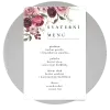 Papírové svatební menu GALINDA