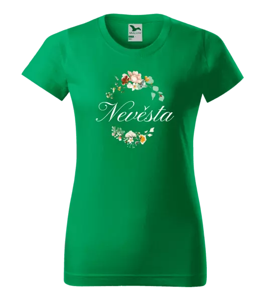 Dámské tričko Nevěsta - květinový věneček