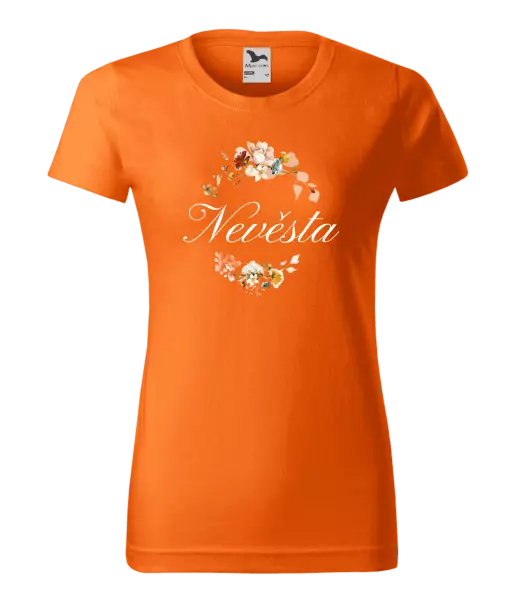 Dámské tričko Nevěsta - květinový věneček