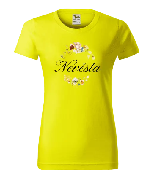 Dámské tričko Nevěsta - květinový věneček