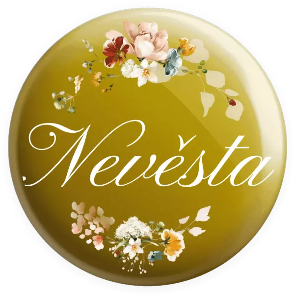 Placka Nevěsta - květinový věneček