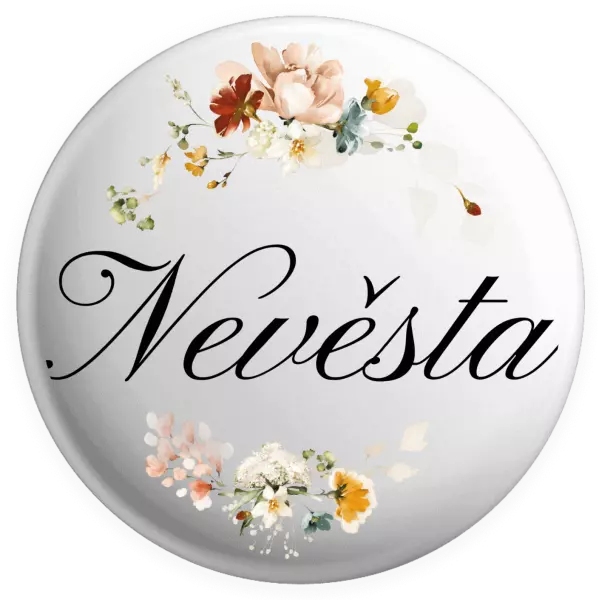Placka Nevěsta - květinový věneček
