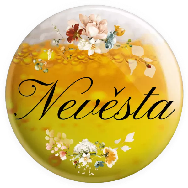 Placka Nevěsta - květinový věneček